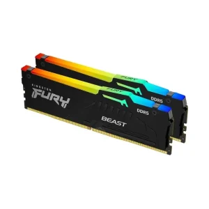 رم کامپیوتر کینگستون مدل Kingston Fury Beast RGB 32GB (2x16GB) 6000MHz CL40 DDR5 Dual