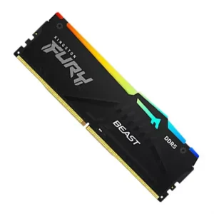 رم کامپیوتر کینگستون مدل Kingston Fury Beast RGB 16GB 6000MHz CL40 DDR5 Single