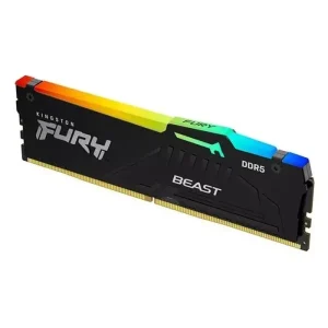 رم کامپیوتر کینگستون مدل Kingston Fury Beast RGB 16GB 5200MHz CL40 DDR5 Single