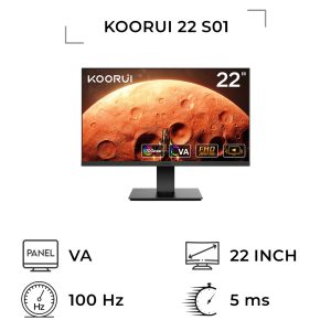 مانیتور کووری مدل KOORUI 22 S01 سایز 22 اینچ