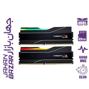 رم کامپیوتر جی اسکیل G.Skill Trident Z5 RGB 32GB Dual 6000MHz CL30 - Black