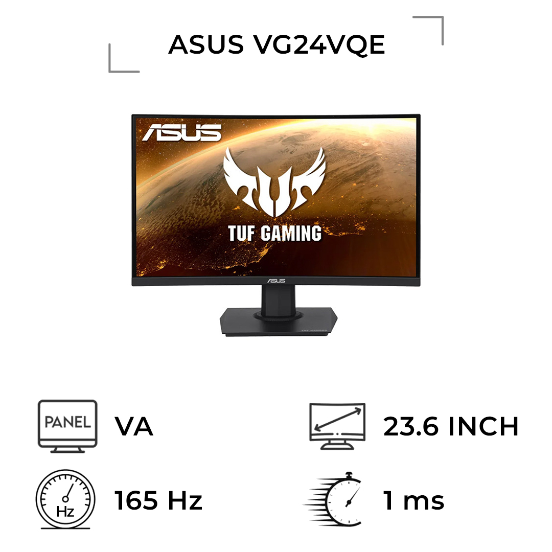 مانیتور گیمینگ ایسوس 24 اینچ مدل VG24VQE