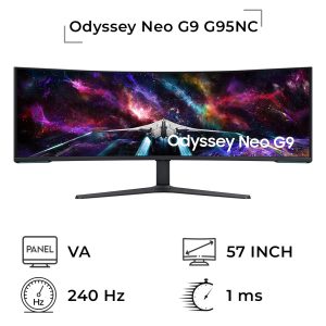 مانیتور گیمینگ سامسونگ مدل Samsung Odyssey Neo G9 G95NC سایز 57 اینچ
