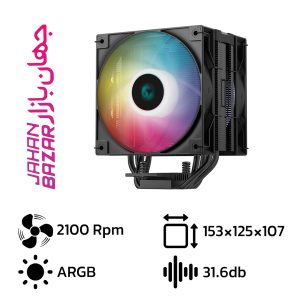 خنک کننده پردازنده بادی دیپ کول مدل DEEPCOOL AG400 DIGITAL PLUS