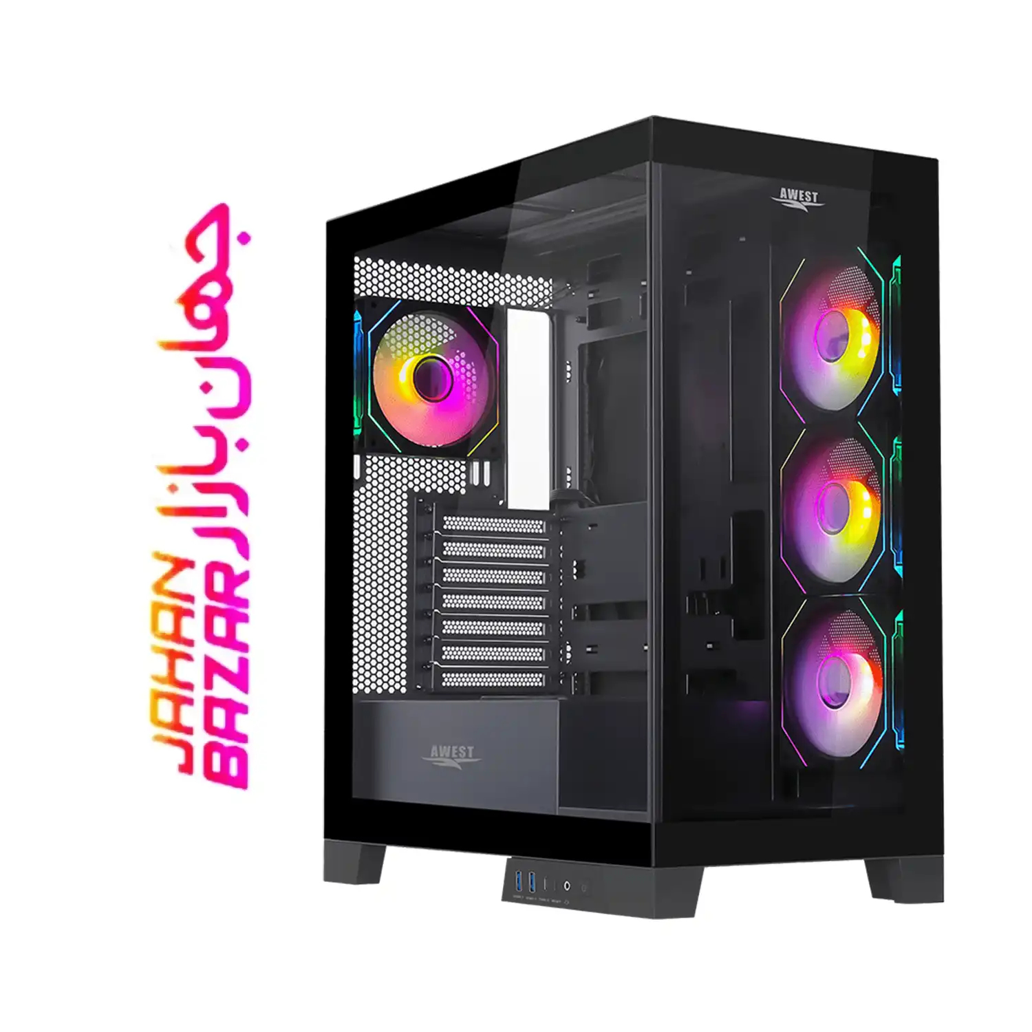 کیس گیمینگ اوست AWEST مدل GT-AQ16-MB