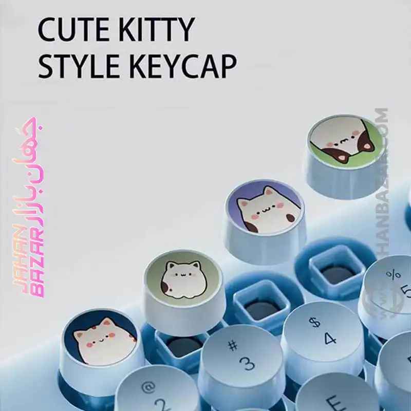 کیبورد و ماوس بی سیم مافی مدل Silly Cat - Image 10