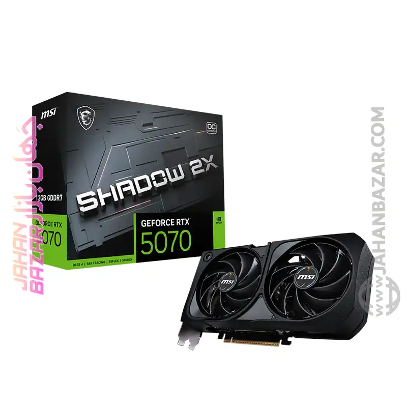 کارت گرافیک ام اس آی MSI مدل RTX 5070 SHADOW 2X OC حافظه 12 گیگابایت - Image 3