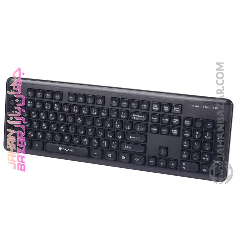 کیبورد و ماوس بی سیم نوا NOVA مدل NKM-1402WL - Image 7