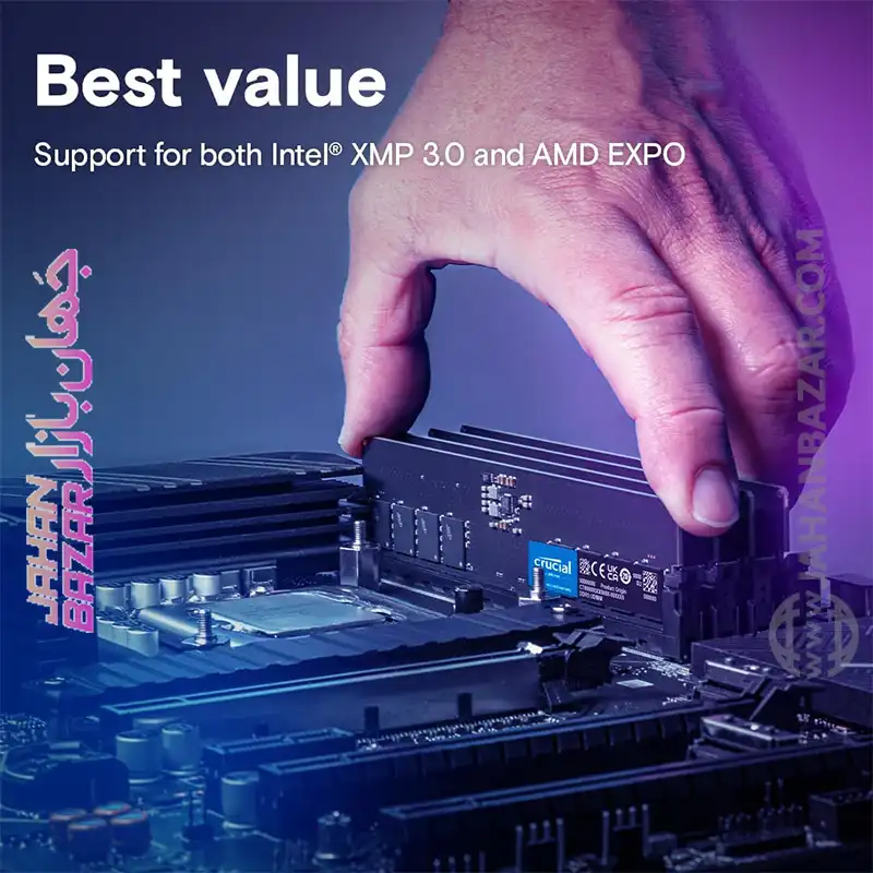 رم دسکتاپ کروشیال Crucial 16GB DDR5 5600Mhz CL46 - Image 5