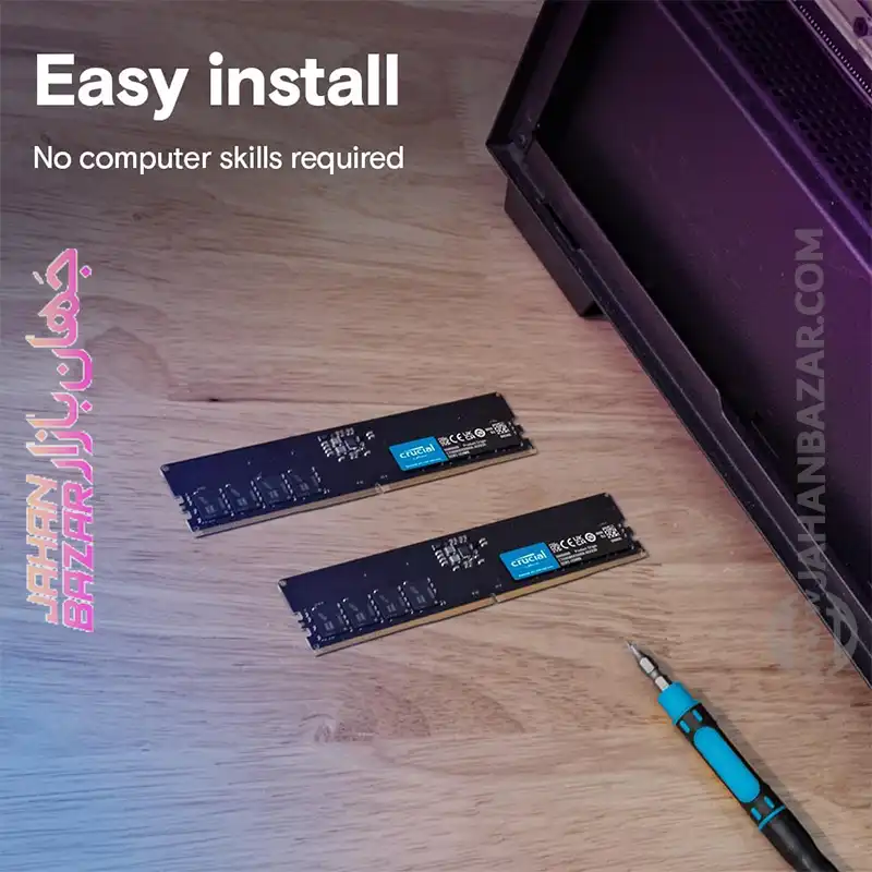 رم دسکتاپ کروشیال Crucial 16GB DDR5 5600Mhz CL46 - Image 2