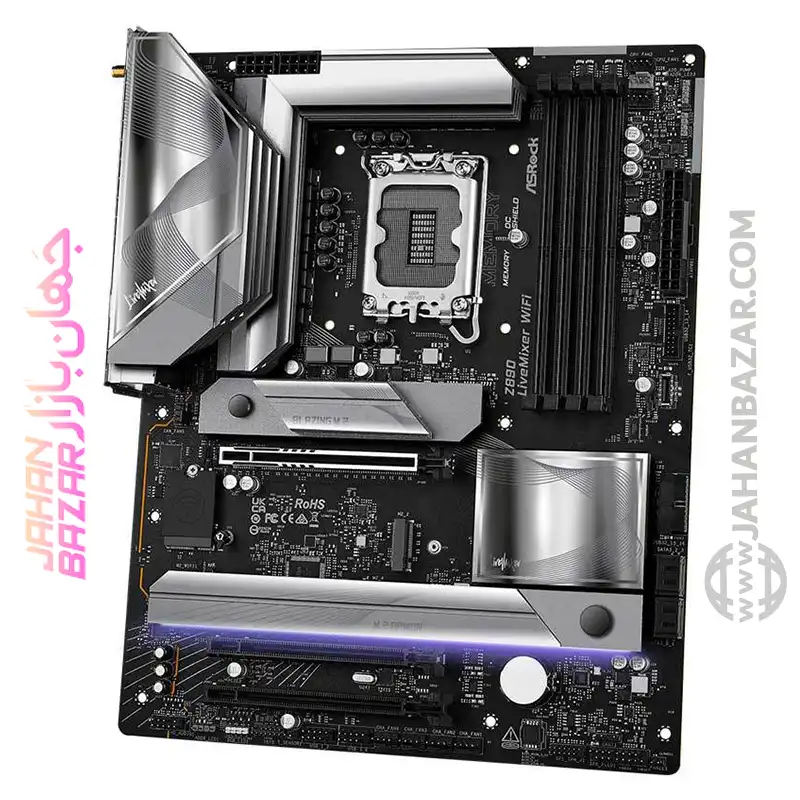 مادربرد وایفای ASRock ازراک DDR5 مدل Z890 LiveMixer - Image 4