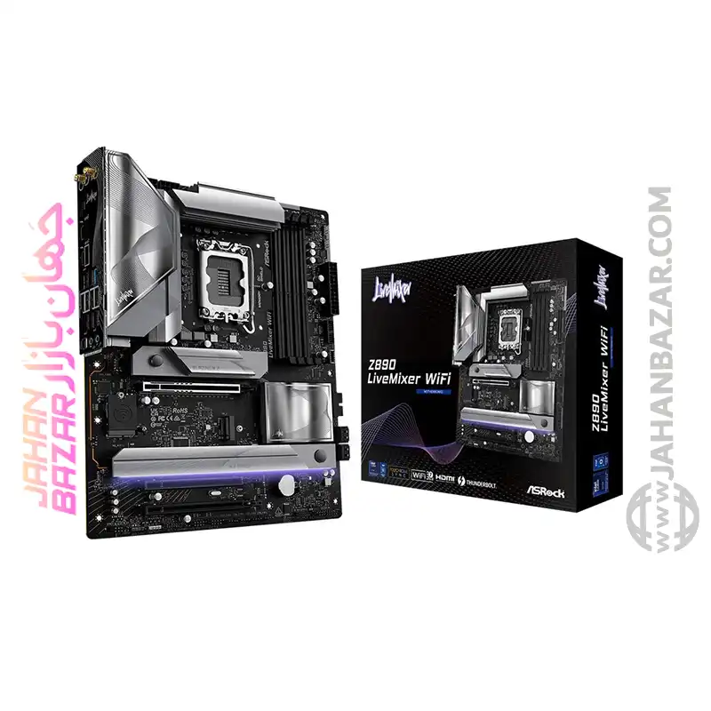 مادربرد وایفای ASRock ازراک DDR5 مدل Z890 LiveMixer - Image 7