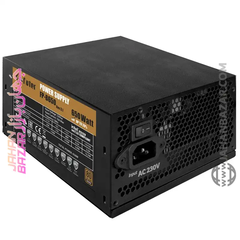 منبع تغذیه 650 وات فاطر Fater مدل FP-B650 80+ Bronze - Image 6