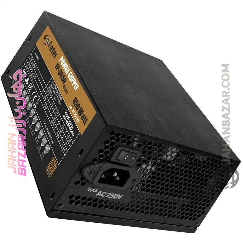 منبع تغذیه 650 وات فاطر Fater مدل FP-B650 80+ Bronze - Image 5