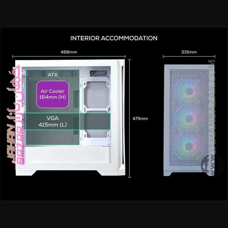 کیس گیمینگ تسکو TSCO مدل GC4510 Dragon’s Breath - Image 4