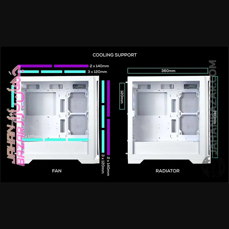 کیس گیمینگ تسکو TSCO مدل GC4510 Dragon’s Breath - Image 7