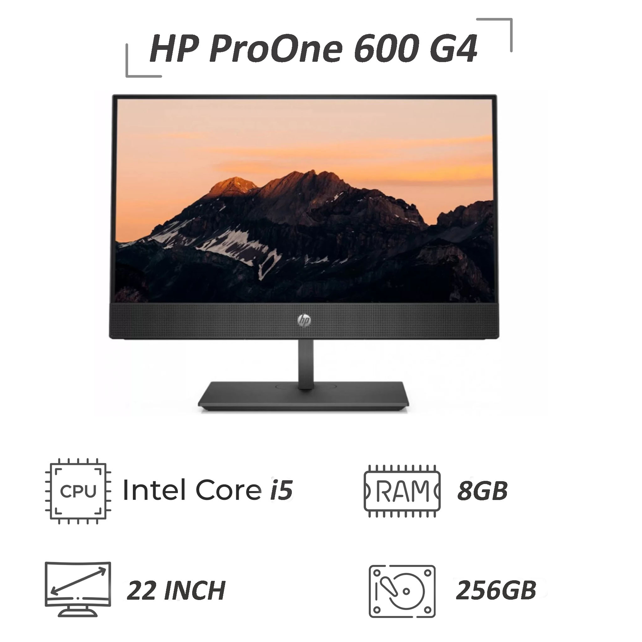 آل این وان استوک HP ProOne 600 G4 پردازنده i5 نسل 8