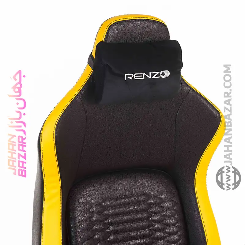 صندلی گیمینگ Renzo رنزو رویال مدل Royal Cyber Yellow - Image 6
