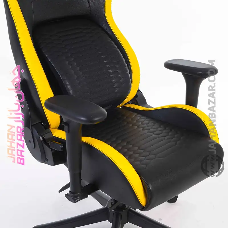 صندلی گیمینگ Renzo رنزو رویال مدل Royal Cyber Yellow - Image 4