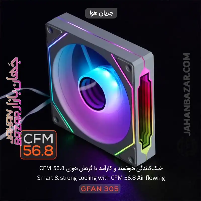 فن کیس گیمینگ تسکو پکیج سه عددی مدل Skadi Lux GFan 305 - Image 9