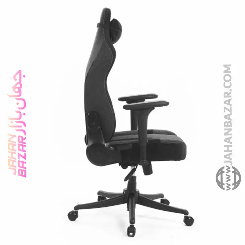 صندلی گیمینگ Renzo رنزو رویال مدل Dynamic FABRIC Black - Image 8