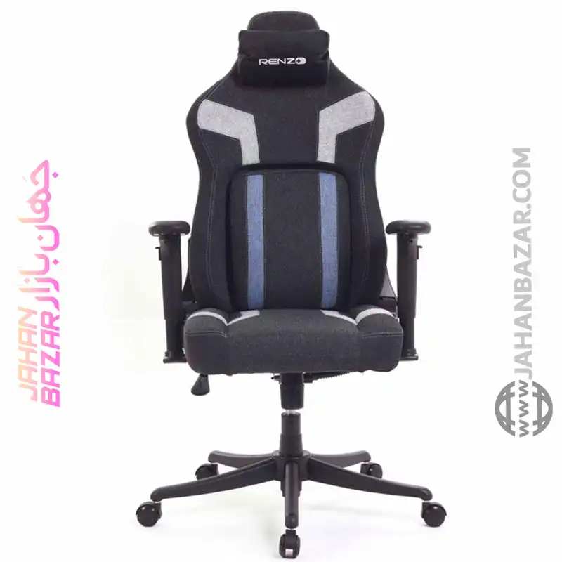 صندلی گیمینگ Renzo رنزو رویال مدل Dynamic FABRIC Blue