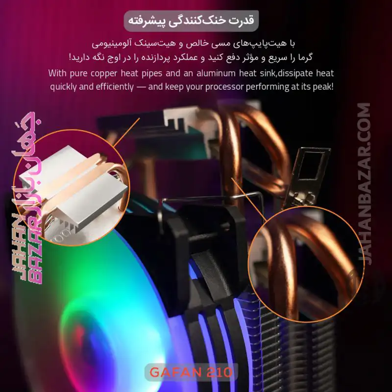 فن کیس گیمینگ تسکو TSCOمدل GAfan 210 Skadi’s Breath - Image 4