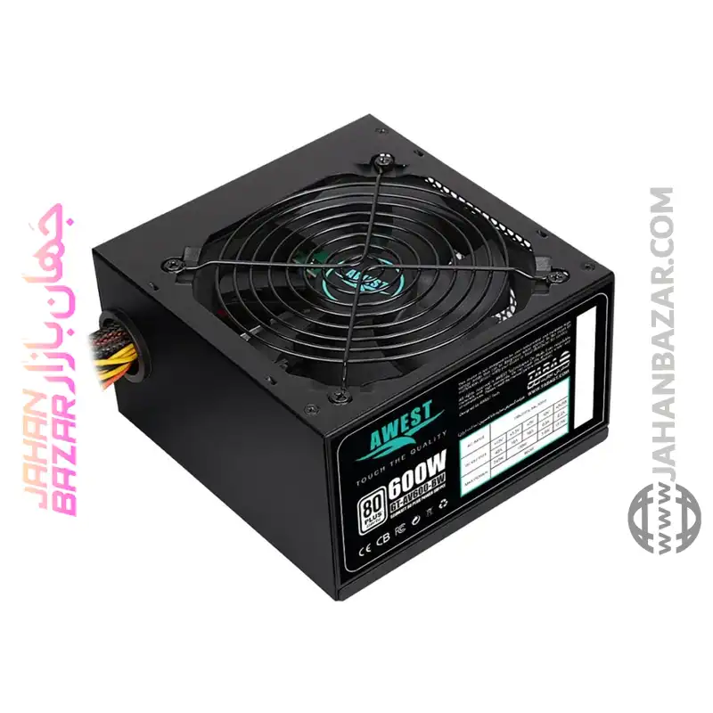 منبع تغذیه 600 وات اوست Awest