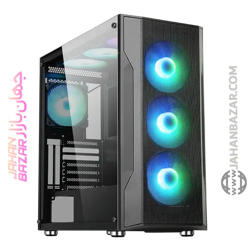 کیس گیمینگ اوست AWEST مدل GT-AV12-BG-ARGB