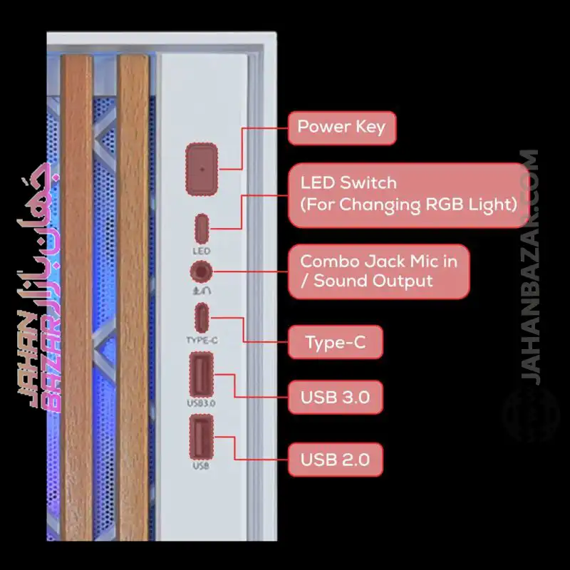 کیس گیمینگ تسکو TSCO مدل GC4512 VANIR - Image 4