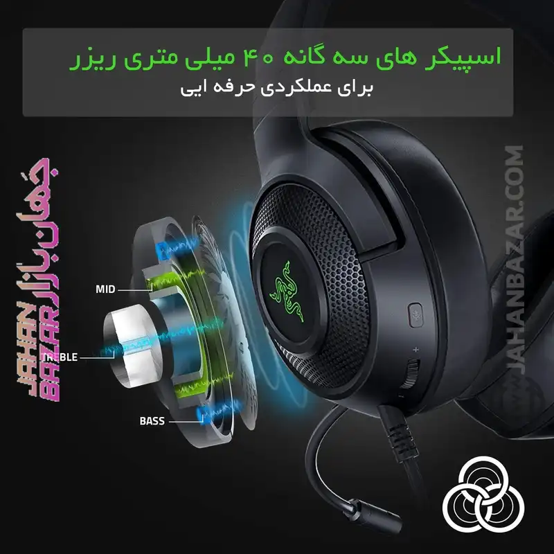 هدست گیمینگ ریزر Razer مدل Kraken V3 X - Image 8