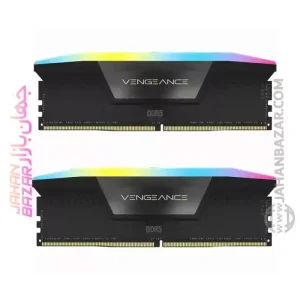 رم دسکتاپ Corsair کورسیر دو کاناله CL36 مدل DDR5-6000MHz VENGEANCE RGB ظرفیت(2x32GB)64GB خرید از جهان بازار