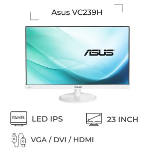 مانیتور استوک 23 اینچ ایسوس Asus VC239H (سفید)